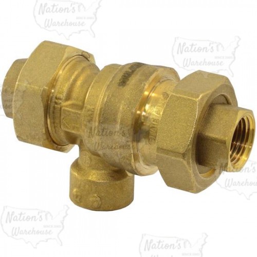 1/2” Union FNPT Dual Check Backflow Preventer Valve w/ Atmospheric Vent