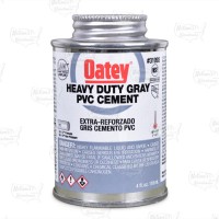 4 oz Heavy-Duty PVC Cement w/ Dauber, Gray