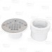 2" Hub, Solvent Weld PVC Drain for No-Liner Pan Showers, Screw-Tite Strainer, Receptor Base