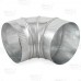 7" Galvanized 90° Adjustable Flue Elbow, 24 GA..