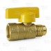 1/2" FIP x 1/2" Flare Gas Ball Valve, One-Piece