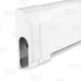 Left End Cap (Slotted/Wall Trim) for Multi/Pak 80, Hinged, 4" wide