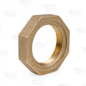 1-1/2" FPT Brass Locknut, Lead-Free