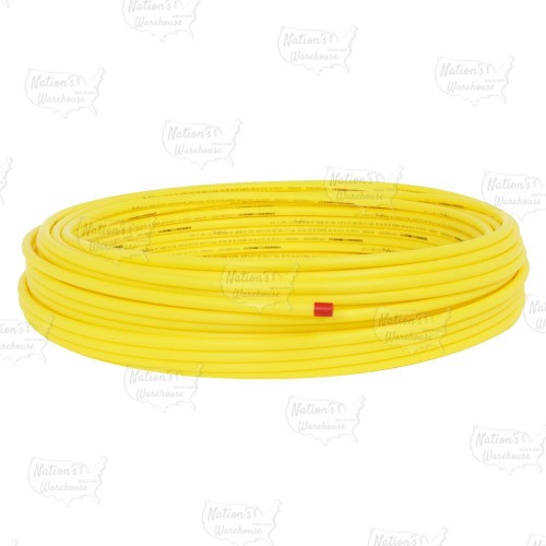 1/2" CTS x 250ft Yellow PE Gas Pipe for Underground Use, SDR-7