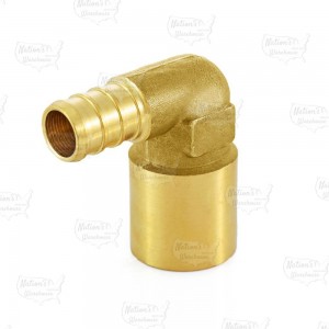 1/2" PEX x 3/4" Copper Fitting Elbow (Lead-Free)