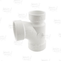 2" x 1-1/2" x 2" PVC DWV Sanitary Tee