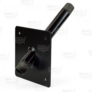 1/2" MIP x MIP Fireplace 45° Stub-Out Elbow w/ Plate