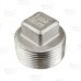 1-1/4" 304 Stainless Steel Square Head Plug, MNPT threaded