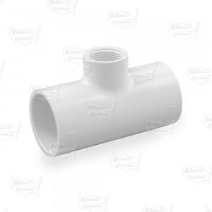 1-1/4" x 1-1/4" x 3/4" PVC (Sch. 40) Reducing Tee (Socket x Socket x FIPT)