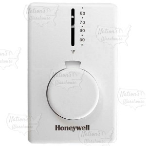 Honeywell T4398A1021 T4398 Series Non Programmable Heat Only Thermostat, Settable 50 F to 80 F