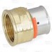 1" PEX Press x 1" Female Threaded Adapter, Lead-Free Bronze