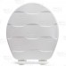 Bemis 33SLOW (White) Mayfair series Basket Weave Sculptured Wood Round Toilet Seat, Slow-Close