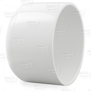 8" PVC DWV Cap, Domed Style