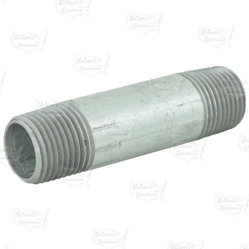 1/2” x 3” Galvanized Steel Pipe Nipple