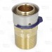 3/4" PEX Press x 1/2" Male Threaded Adapter, Lead-Free Bronze