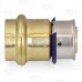 3/4" PEX Press x 3/4" ProPress Adapter, Lead-Free Bronze