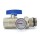 Rifeng SSM401 Manifold Ball Valve with Temperature Gauge (blue handle)