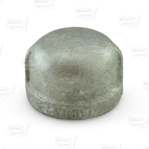 1" Galvanized Cap