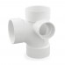 3" PVC DWV Sanitary Tee w/ 2" Right Side Inlet