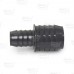 1-1/2" x 1" Barbed Insert PVC Reducing Coupling, Sch 40, Gray