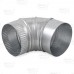 5" Galvanized 90° Adjustable Flue Elbow, 26 GA..