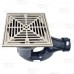 WeldOne 2" PVC Integral Trap Floor Drain w/ Square Stainless Steel Strainer & Rim