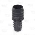 1-1/4" x 1" Barbed Insert PVC Reducing Coupling, Sch 40, Gray