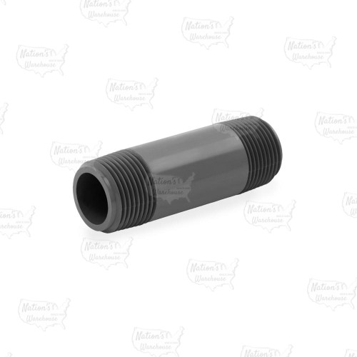 3/4" x 3" PVC (Sch. 80) Threaded Pipe Nipple