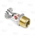 TY-B Pendent Fire Sprinkler Head, Standard Response K=5.6, Chrome Plated Brass, 155°F, 1/2" NPT