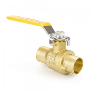 3/4” Sweat (Solder) Brass Ball Valve, Full Port 