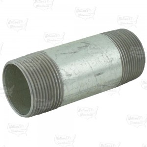 1-1/4” x 4” Galvanized Steel Pipe Nipple