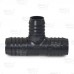 1-1/2" x 1-1/2" x 1-1/4" Barbed Insert PVC Reducing Tee, Sch 40, Gray