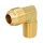 1/2" Flare x 3/8" MNPT Brass 90° Elbow