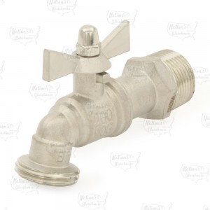 3/4" MPT 304 St. Steel Hose Bibb Ball Valve, 1/4-Turn (Lead-Free)..