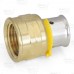 1/2" PEX Press x 1/2" Female Threaded Adapter, Lead-Free Bronze