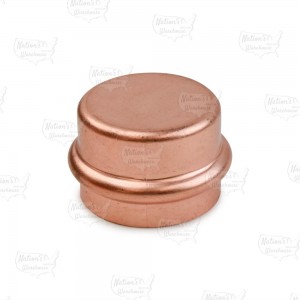 1-1/4" Press Copper Cap, Imported