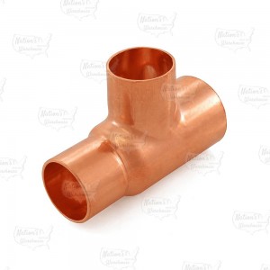 1-1/4" x 1" x 1" Copper Tee