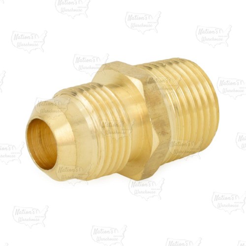 1/2" Flare x 1/2" Male NPT Threaded Brass Adapter