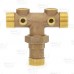 1-1/4" MPT x 4-1/2" Union Brass Short Well Tank Tee (Lead-Free)