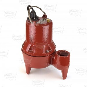Manual Sewage Pump, 10' cord, 4/10HP, 115V