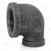 1" x 1/2" Black 90° Elbow (Imported)