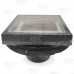 Square Tile-in PVC Shower Pan Drain w/ 5" x 5" St. Steel Tile Insert Grate, 2" Hub