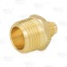 1/4" Flare x 1/2" Male NPT Threaded Brass Adapter