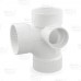 3" PVC DWV Sanitary Tee w/ 2" Right Side Inlet