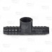 3/4" Barbed Insert x 3/4" Female NPT Threaded PVC Tee, Sch 40, Gray