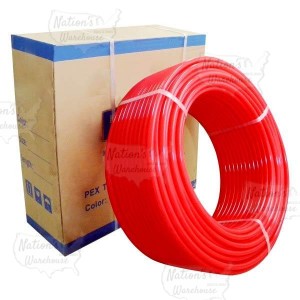 Everhot NPR3450 3/4" x 500 ft PEX Plumbing Pipe, Non-Barrier (Red)