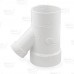 4" x 4" x 2" PVC DWV Street Wye (Spigot x Socket x Socket)