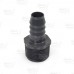 3/4" Barbed Insert x 1" Male NPT Threaded PVC Reducing Adapter, Sch 40, Gray