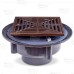 High-Capacity, Square PVC Shower Tile/Pan Drain w/ Oil Rubbed Bronze Strainer, 3" Hub