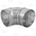 6" Galvanized 90° Adjustable Flue Elbow, 24 GA..